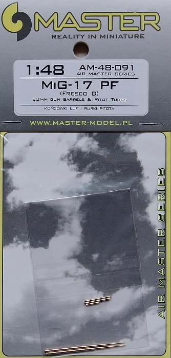 MiG-17PF (Fresco D) - 23mm gun barrels set & Pitot Tubes AM-48-091