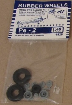 Rubber wheels 1/48 for Pe-2 4826