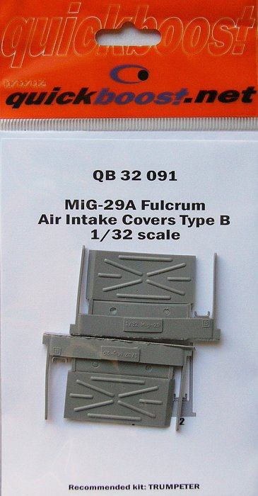 MiG-29A Fulcrum  intake covers (B) QB 32 091