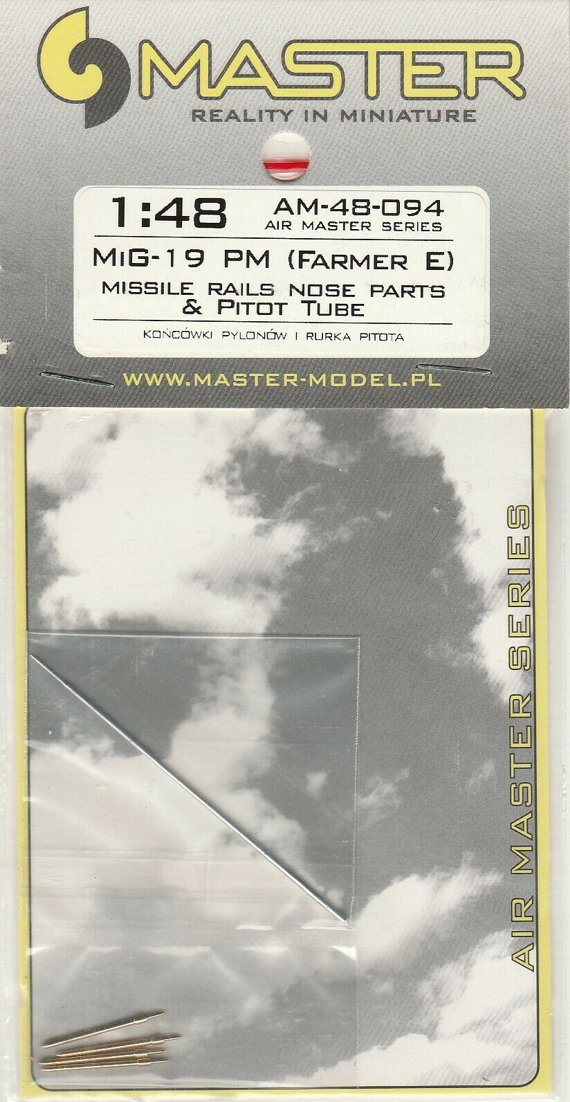 MiG-19PM (Farmer E) missile rails nose parts & Pitot Tube AM-48-094