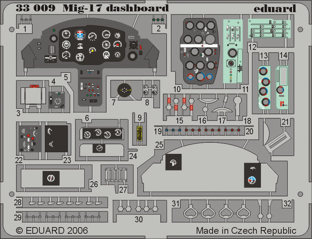 MiG-17 dashboard 33009
