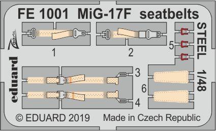Mig-17F seatbelts STEEL FE1001