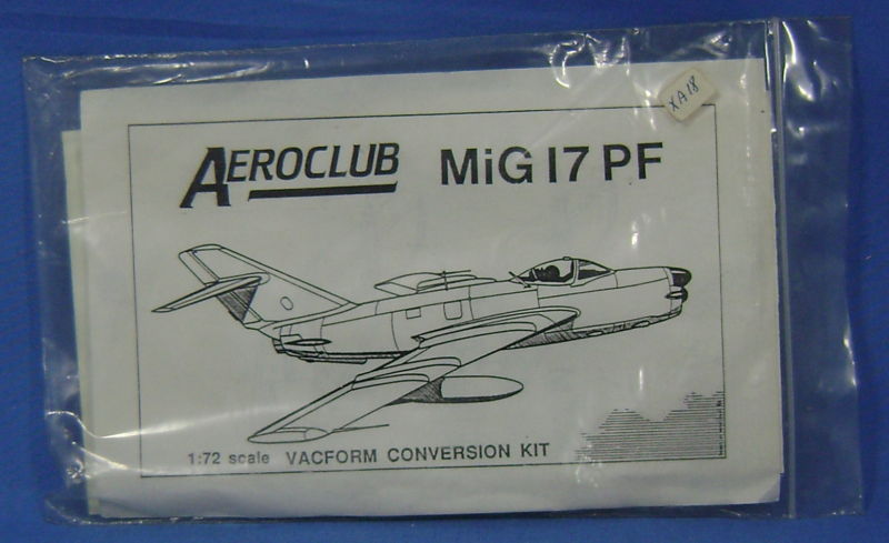 MiG 17 PF Vac fuselage w/metal accessories CV016
