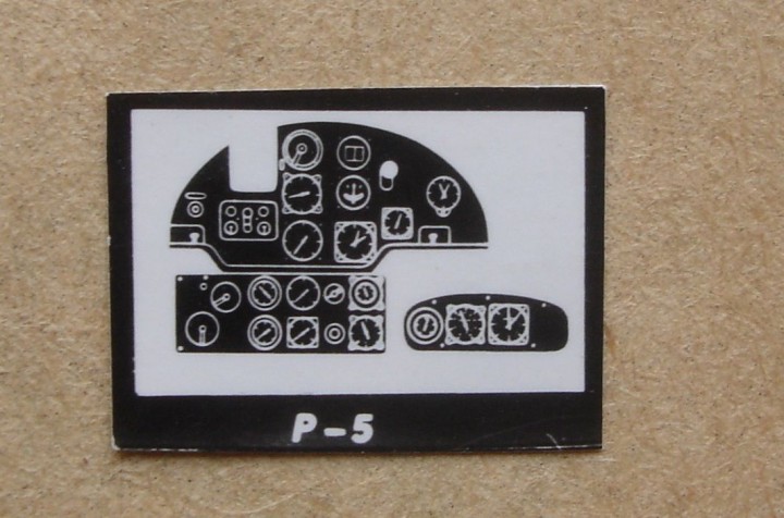 Instrument Panel Polikarpov R-5 Photographic Paper 