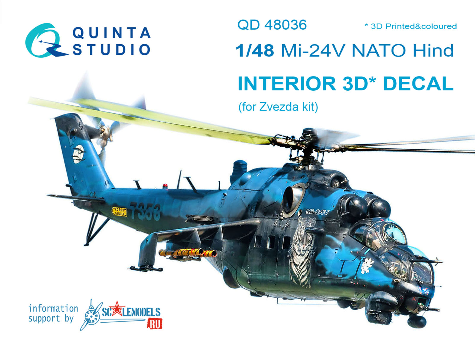 Mi-24V NATO (black panels) QD48036 
