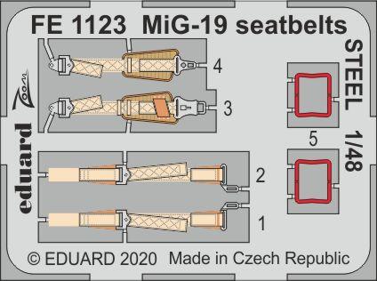 MiG-19 seatbelts STEEL FE1123