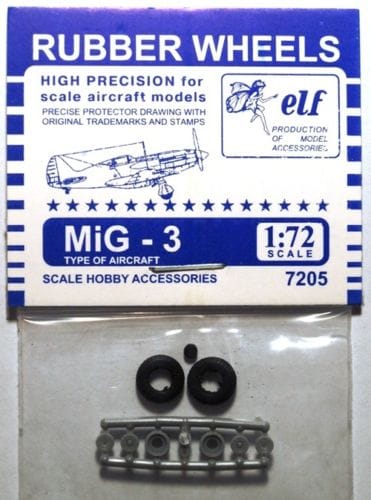 MiG-3 Rubber wheels 7205