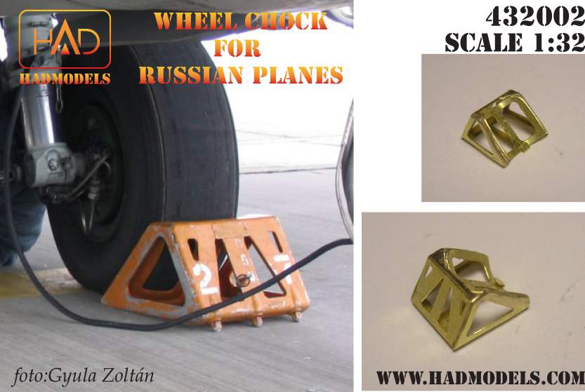 Russian airplane Wheel chock Photo-etched part 432002