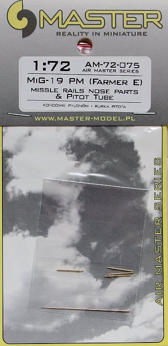 MiG-19PM (Farmer-E) Missile rails nose parts & Pitot Tube AM-72-075