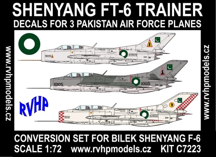Conversion Set + decals for Shenyang FT-6 Trainer C7224