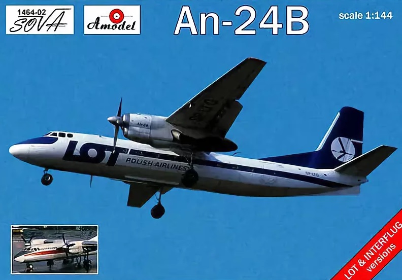 Antonov An-24B LOT & Interflug versions 