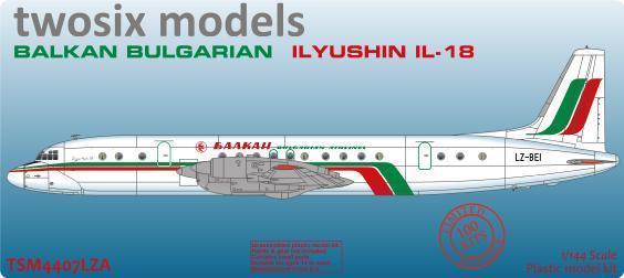 Balkan (final livery) Ilyushin IL-18